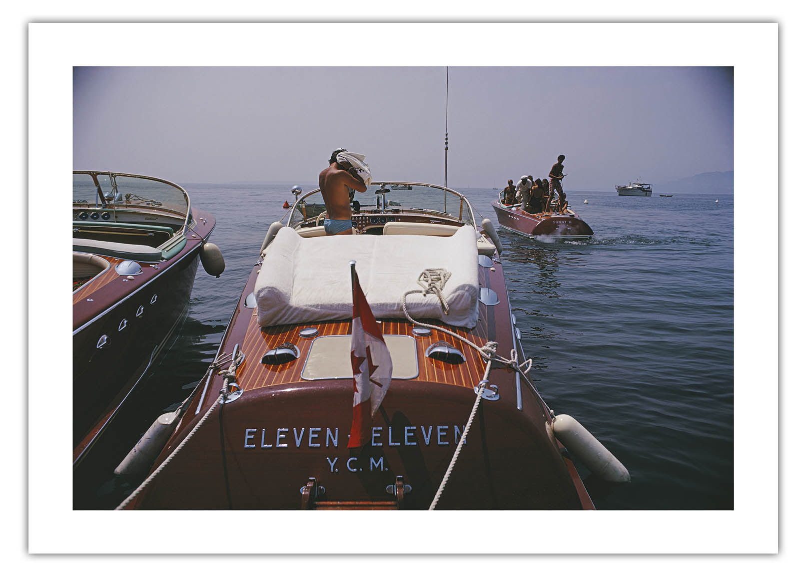 Motorboats In Antibes by Slim Aarons